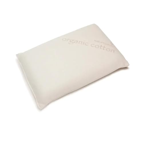Naturepedic Organic Latex Pillow - Standard Bed Pillow with Soft Comfort - Luxury Pillow with Adjustable Fill for Comfortable Sleeping, Back Support and Neck Pain Relief