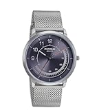 Sonata Poze Quartz Analog Anthracite Dial Silver Metal Strap Watch for Men