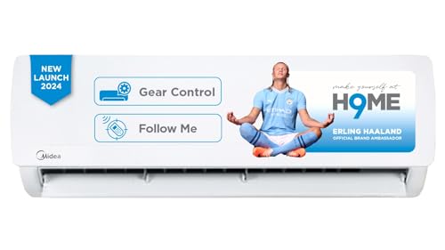Midea 1.5 Ton 3 Star AI Gear Inverter Split AC, 5 Year Comprehensive Warranty (Copper, Convertible 4-in-1 Cooling,HD Filter with Auto Cleanser, SANTIS