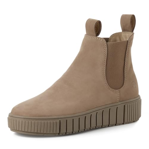 (-33%) Tamaris Damen Chelsea Boots 1-25403-43 341 Taupe Gr. 40