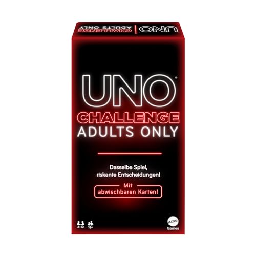 🔥 SELTEN SO GÜNSTIG (-81%) Mattel Games UNO Dare nur für Erwachsene, ab 18 Jahren, 2–10 Spieler