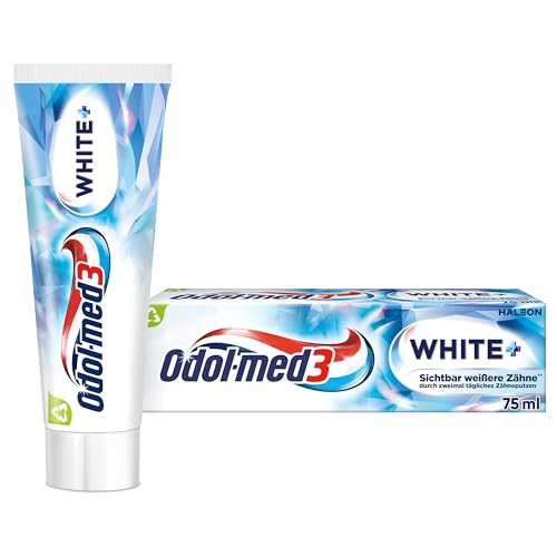 🔥 STARKER PREIS (-31%) Odol-med3 White+ Zahnpasta, 75ml, Zahncreme für sichtbar weißere Zähne**