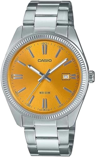Casio Enticer Men MTP-1302PD-9AVEF Analog Yellow Dial Men (A2369)