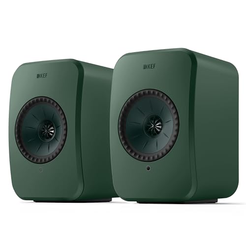 KEF LSX II LT Wireless HiFi Speakers (Sage Green, Pair)