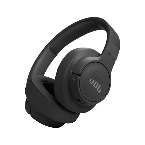 JBL Tune 770NC - Adaptive Noise Cancelling with Smart Ambient Wireless Over-Ear Headphones, Bluetooth 5.3, Up to 70H Battery Life with Speed Charge, Lightweight, Comfortable & Foldable Design (Black)