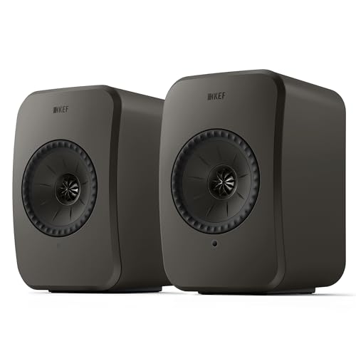 KEF LSX II LT Wireless HiFi Speakers - Pair (Graphite Grey)