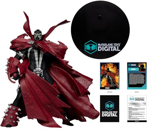 McFarlane Toys - Spawn (Comic Cover #95) 1:7 Scale Posed Figure with Digital Collectible, 30th Anniversary