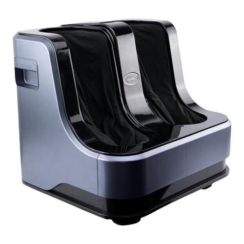Lifelong Calf, Foot and Leg Massager Machine for Home - Pain Relief Massage for Legs - Heat + 4 Vibration Motors - Rolling, Kneading, and Shiatsu - Im