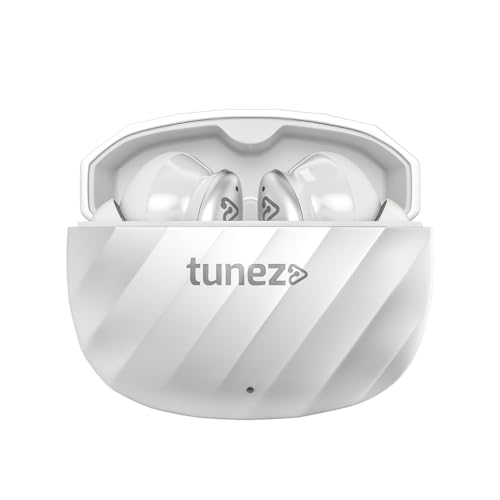 tunez Elements E02 True Wireless Earbuds with Bluetooth V5.3+EDR, 16M Working Distance, 42 Hours Music Time, 50 Hours Talk Time, 1.5Hour 3C Quick Char