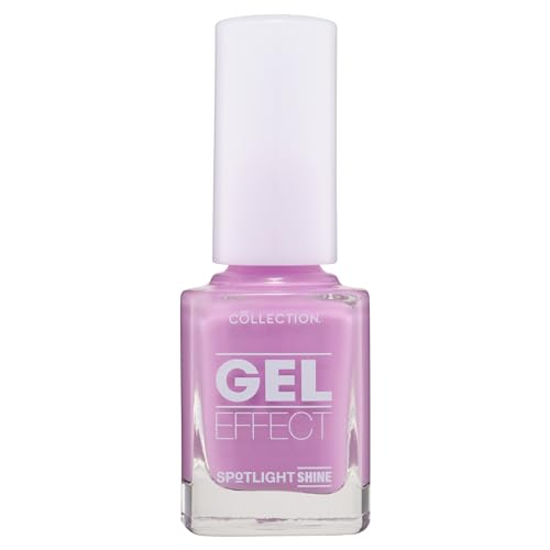 Collection Cosmetics Long Lasting Spotlight Shine Gel Effect Nail Polish Colour, 10.5ml, Lilac