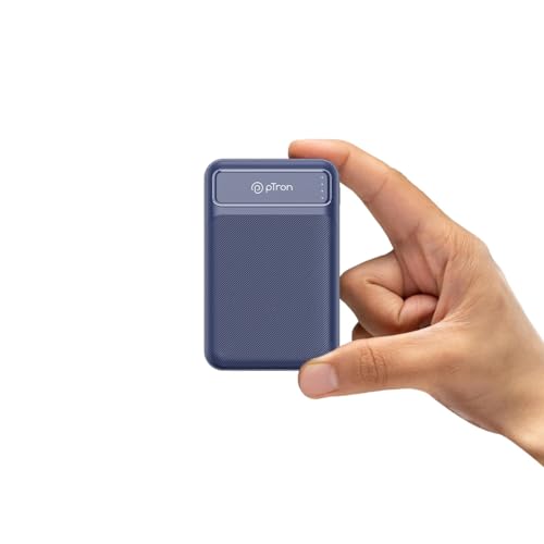 pTron Dynamo Spark 10000mAh 22.5W Power Bank,Compact Size Fast Charging,Supports VOOC/Wrap/Dash USB Charging,USB Type-C Input,20W PD Fast Charging,3 O