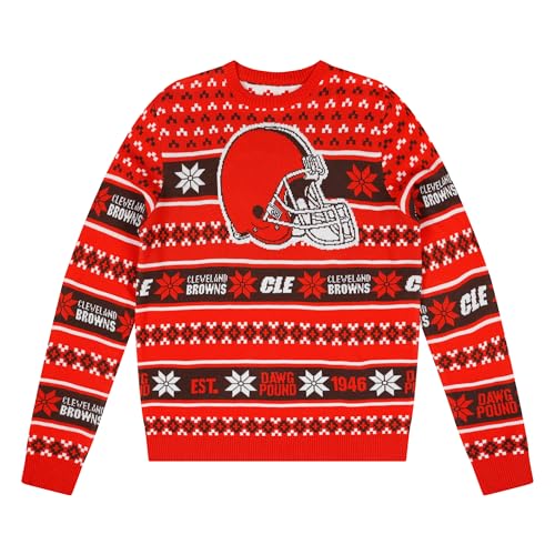 FOCO Standard NFL Big Logo Ugly Sweater, Team Color