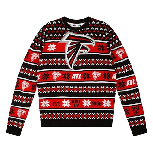 FOCO Standard NFL Big Logo Ugly Sweater, Team Color