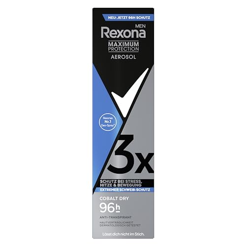 (-12%) Rexona Men Maximum Protection Deospray Cobalt Dry Antitranspirant mit 96 Stunden Schutz vor Schweiß und Körpergeruch 150 ml