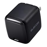 エレコム 充電器 65W USB PD対応 小型 Type-C 1ポート PPS対応 GaN II採用 PSE認証 ブラック 【iPhone 16 15 iPad Macbook 等対応】 EC-AC8565BK