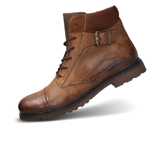 🔥 SELTEN SO GÜNSTIG (-46%) bugatti Herren-321-A0U3C-3500-6300-Stiefel Kaltfutter,cognac,40