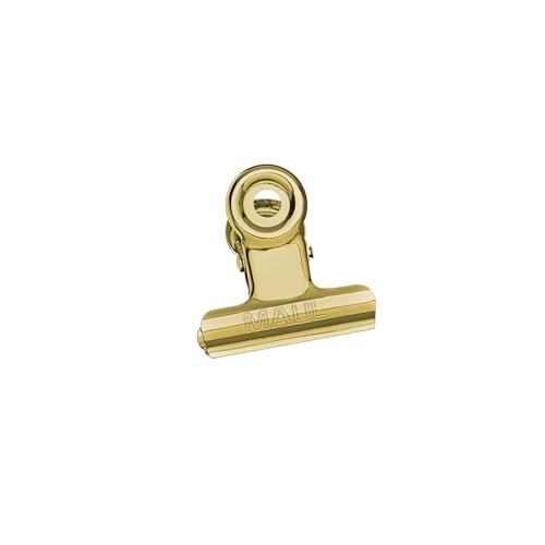 🔥 STARKER PREIS (-30%) MAUL Papierklemmer Metall MAULstandard Gold 10 Stück starke Klemmkraft