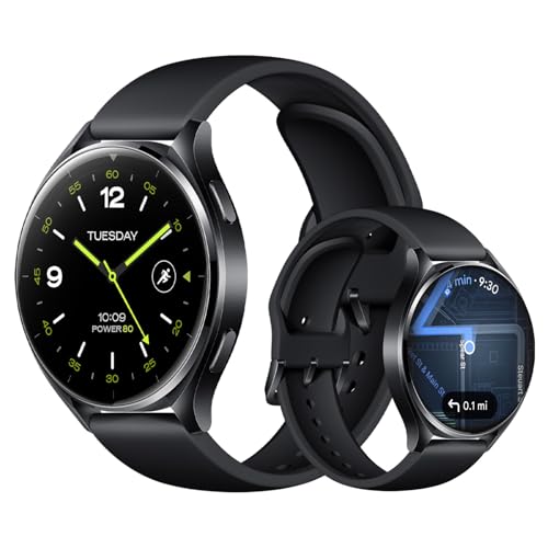 🔥 STARKER PREIS (-50%) Xiaomi Watch 2 Smartwatch, 1,43" AMOLED Display mit Always-On-Funktion, Schlaf-, Puls- und Sport-Tracking, Wear OS by Google, Schwarz
