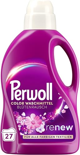 (-28%) Perwoll Blütenrausch Waschmittel (27 Waschladungen), Feinwaschmittel reinigt sanft und erneuert Farben und Fasern, für alle farbigen Textilien, Color Waschmittel mit Dreifach-Renew-Technologie