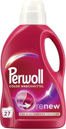 (-16%) Perwoll Renew Color Waschmittel (27 Waschladungen), Feinwaschmittel reinigt schonend und erneuert Farben und Fasern, für alle farbigen Textilien, Waschmittel mit Triple Renew Technologie, 1 Stück