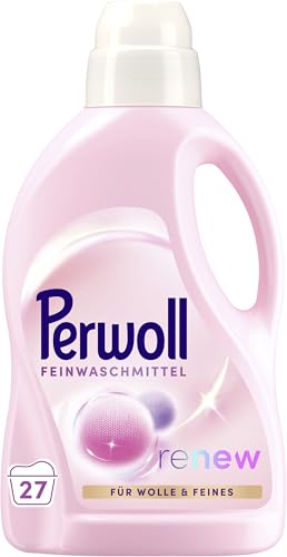 (-28%) Perwoll Wolle & Feines Waschmittel (27 Waschladungen), Feinwaschmittel reinigt sanft, glättet und erneuert Fasern & verhindert Knötchen, mit Dreifach-Renew-Technologie