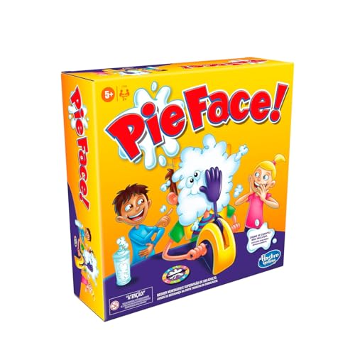 Hasbro Games, Jogo de Tabuleiro, Pie Face - Jogo para Adultos e Crianças, 2 ou Mais Jogadores - A partir de 5 Anos
