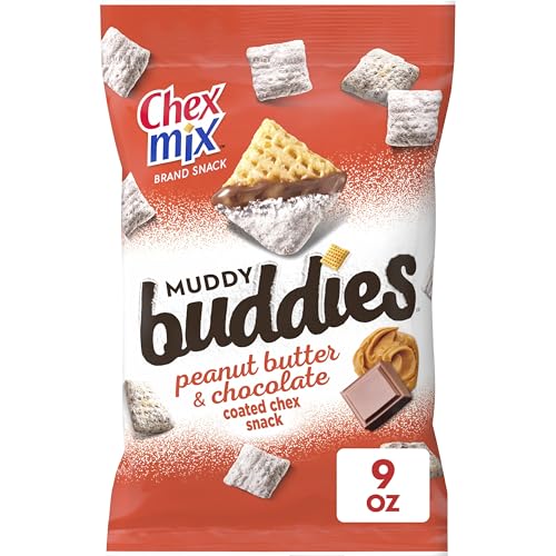 Chex Mix Muddy Buddies Peanut Butter and Chocolate Snack Mix, Snacks, 9 oz