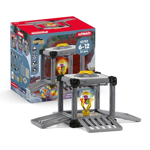 Schleich Eldrador Creatures - BattleCave Super Crystals Puzzle Set Toy - Cool Expandable Fortress for Boys and Girls - Interactive, Mythical Fantasy Playset for Kids Ages 7+