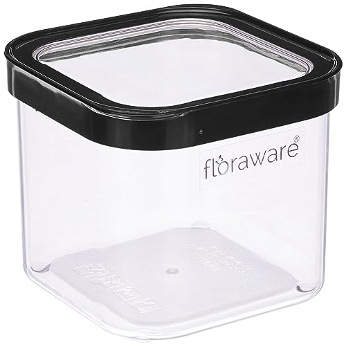 Floraware Food Safe Plastic Multiuse Square Fit-Lock Airtight Storage Jar,Containers for Kitchen Storage Set I Grocery Kitchen Container Set I Multipu