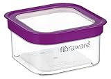 Floraware Food Safe Plastic Multiuse Square FitLock Airtight Storage Jar
