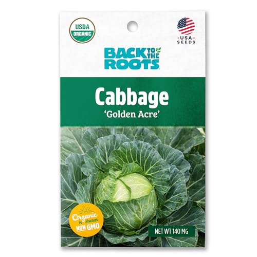 Back to the Roots 100% Organic Seed Packet - Cabbage 'Golden Acre' 140mg