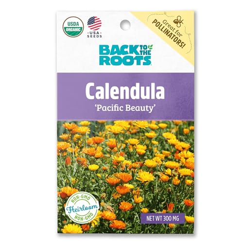 Back to the Roots 100% Organic Seed Packet - Calendula 'Pacific Beauty' 300mg