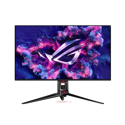 ASUS ROG Swift 32” 4K OLED Gaming Monitor (PG32UCDM) - UHD (3840 x 2160), QD-OLED, 240Hz, 0.03ms, G-SYNC Compatible, Custom Heatsink, Graphene Film, 99% DCI-P3, True 10-bit, 90W USB-C