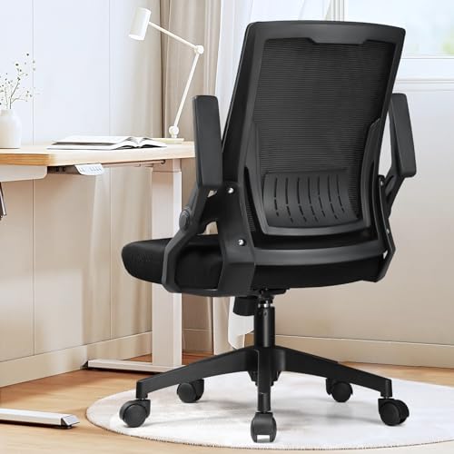 COMHOMA Ergonomic Desk Chair with Flip-Up Arms