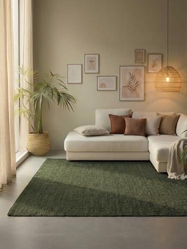 Hanse Home Jute Teppich – Natur Wohnzimmerteppich aus 100% Jute - Handgewebt & Umweltfreundlich – Boho Naturfaser Juteteppich für Wohnzimmer, Schlafzi