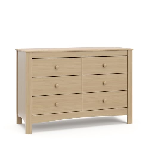 Graco Noah 6 Drawer Bedroom Dresser (Driftwood) – GREENGUARD Gold Certified Dresser for Kids Bedroom