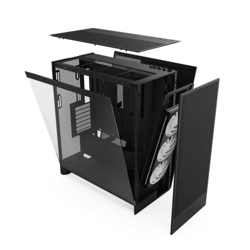 NZXT H7 Flow RGB Mid-Tower ATX Airflow Case with RGB Fans