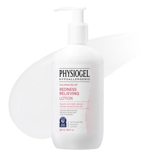 Physiogel Calming Relief Face and Body Lotion, Reduces Redness in just 3 days, Moisturizer for Dry, Red, Itchy, Sensitive Skin, Korean skin care, Fragrance-Free, Non-Comedogenic, Dermatologist-Tested