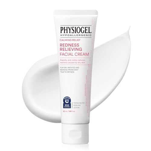 Physiogel Redness Reducing Cream – Ceramide Moisturizer for Dry, Sensitive & Redness-Prone Skin, Repairs Skin Barrier, Dermatologist-Tested, Fragrance-Free, Korean Skincare, 1.69 fl oz
