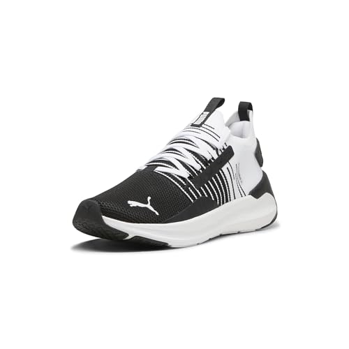PUMA Men's SOFTRIDE Symmetry FUZION Running Shoe, Black-Cool Dark Gray White, 10.5