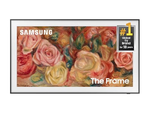 Samsung Smart TV Class QLED 4K LS03D The Frame Series Quantum HDR de 65 pulgadas con Dolby Atmos, modo artístico, antirreflejo, marco personalizable, soporte de pared delgado con Alexa incorporado