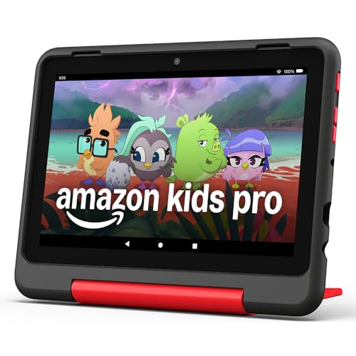 🔥 STARKER PREIS (-38%) Amazon Fire HD 8 Kids Pro-Tablet (Neueste Generation), für Kinder von 6-12 J. | 3 GB RAM, 8-Zoll-HD-Bildschirm, werbefreie Inhalte, Kindersicherung, 13 Std. Akkulaufzeit, 32 GB, Marvel Avengers (2024)