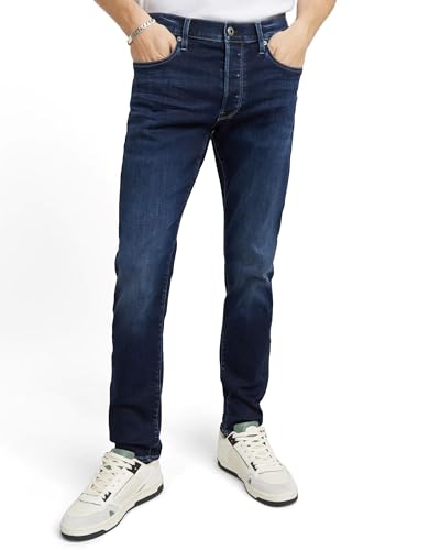 🔥 STARKER PREIS (-44%) G-STAR Men's 3301 Slim Jeans, Blau (dk Aged D25742-8968-89), 26W / 30L