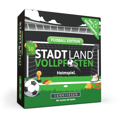 (-31%) DENKRIESEN Stadt Land VOLLPFOSTEN Fußball Edition | Das Kartenspiel