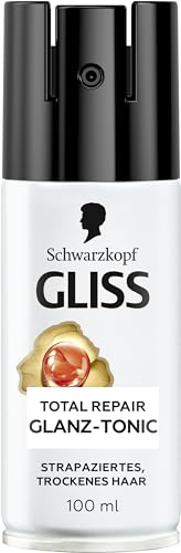 🔥 SELTEN SO GÜNSTIG (-50%) Gliss Total Repair Glanz Tonic (100 ml), Spray mit Keratin für Brillianten Glanz und Fühlbar Geschmeidiges Haar