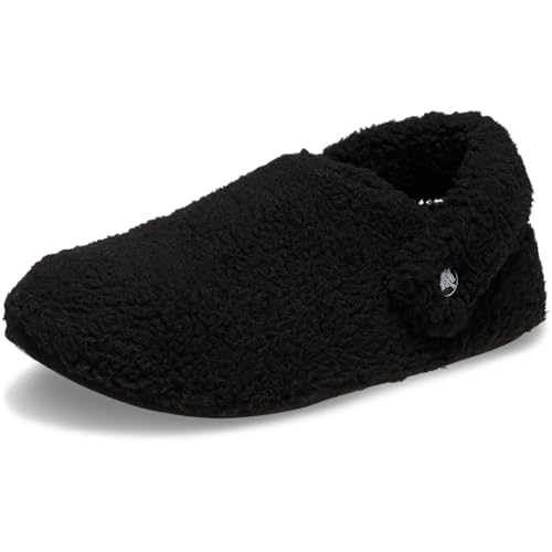 Crocs Unisex Classic Cozzzy Slipper Black Mens 7, Womens 9 Medium
