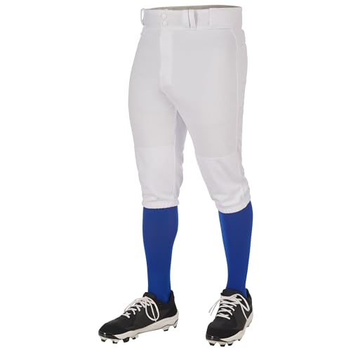 CHAMPRO Boys' Standard Triple Crown 2.0 Baseball Knickers, White