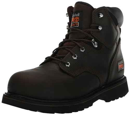 Timberland PRO Men's Pit Boss 6 Inch Steel Safety Toe Industrial Work Boot, Brown-2024 New, 10.5
