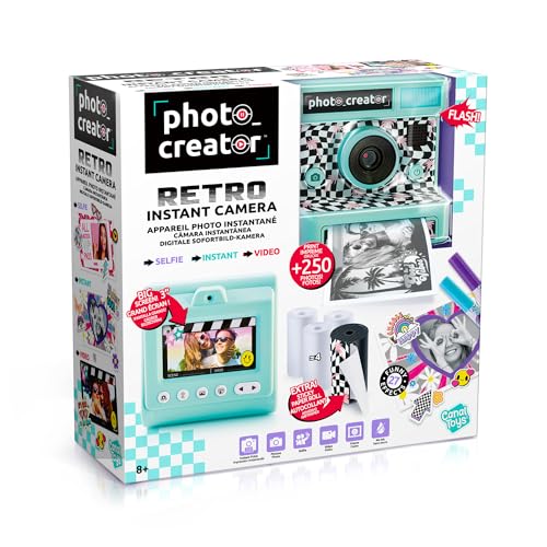 Kids Instant Print Camera – Photo Creator Retro Digital Camera with Inkless Thermal Printing | Selfie & Video, Filters & Frames | Creative Gift for Boys & Girls Age 8+