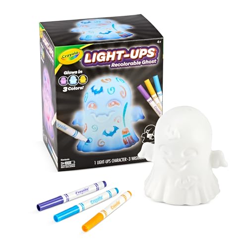 Crayola Light-Ups - Ghost, Reusable Coloring Toy & Craft Kit, Light Up Ghost, Cute Halloween Decor & Night Light for Kids, Halloween Toy, Ages 4+